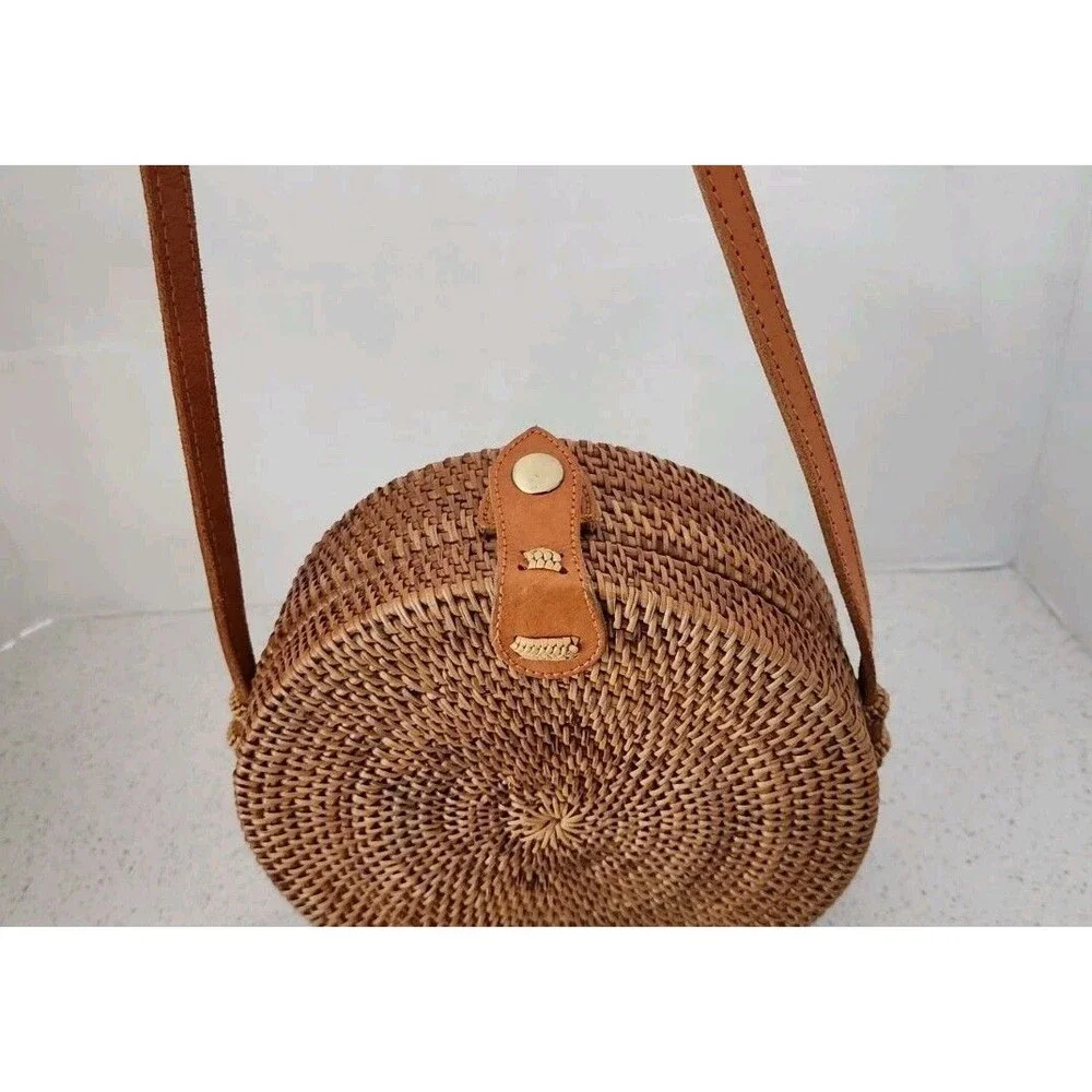 Made In Bali Rattan Crossbody Bag 8